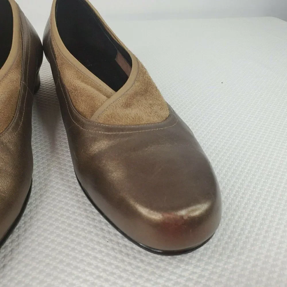 Ros Hommerson Marion Ballet Flat Bronze Nappa 11 W